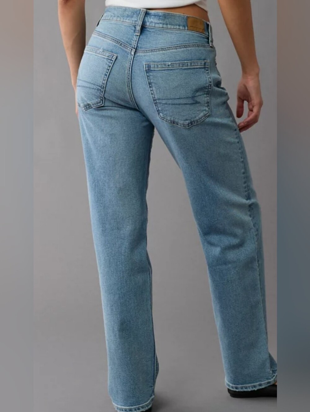 AE Ex-Boyfriend Low Rise Strigid Jeans - Size 0 Reg. 25" W - Brand New With Tags - Picture 2 of 8